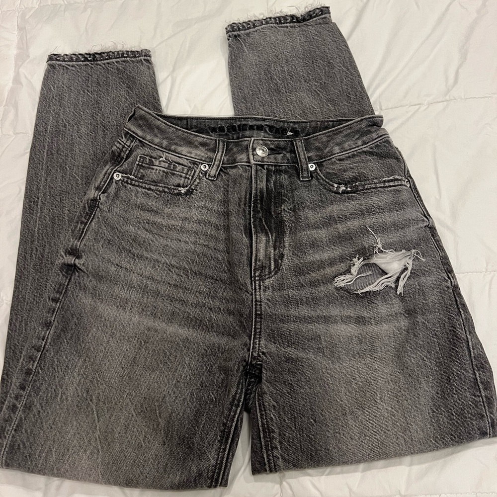 Amercian Eagle dark wash mom jeans